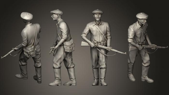 Military figurines (STKW_0494) 3D model for CNC machine